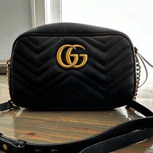Gucci Small Marmont Matelasse Camera Bag
